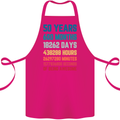 50th Birthday 50 Year Old Cotton Apron 100% Organic Pink