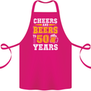 50th Birthday 50 Year Old Funny Alcohol Cotton Apron 100% Organic Pink