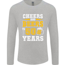 50th Birthday 50 Year Old Funny Alcohol Mens Long Sleeve T-Shirt Sports Grey
