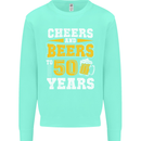 50th Birthday 50 Year Old Funny Alcohol Mens Sweatshirt Jumper Peppermint