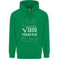 50th Birthday 50 Year Old Geek Funny Maths Mens 80% Cotton Hoodie Irish Green
