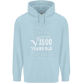 50th Birthday 50 Year Old Geek Funny Maths Mens 80% Cotton Hoodie Light Blue