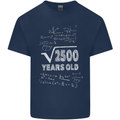 50th Birthday 50 Year Old Geek Funny Maths Mens Cotton T-Shirt Tee Top Navy Blue