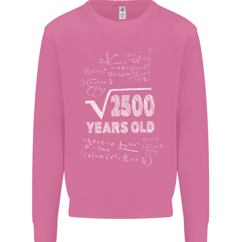 50th Birthday 50 Year Old Geek Funny Maths Mens Sweatshirt Jumper Azalea