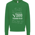 50th Birthday 50 Year Old Geek Funny Maths Mens Sweatshirt Jumper Irish Green