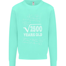 50th Birthday 50 Year Old Geek Funny Maths Mens Sweatshirt Jumper Peppermint