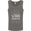 50th Birthday 50 Year Old Geek Funny Maths Mens Vest Tank Top Charcoal