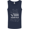 50th Birthday 50 Year Old Geek Funny Maths Mens Vest Tank Top Navy Blue