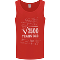 50th Birthday 50 Year Old Geek Funny Maths Mens Vest Tank Top Red