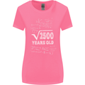 50th Birthday 50 Year Old Geek Funny Maths Womens Wider Cut T-Shirt Azalea