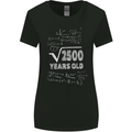 50th Birthday 50 Year Old Geek Funny Maths Womens Wider Cut T-Shirt Black
