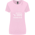 50th Birthday 50 Year Old Geek Funny Maths Womens Wider Cut T-Shirt Light Pink