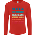 50th Birthday 50 Year Old Mens Long Sleeve T-Shirt Red