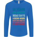 50th Birthday 50 Year Old Mens Long Sleeve T-Shirt Royal Blue