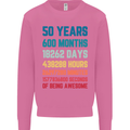 50th Birthday 50 Year Old Mens Sweatshirt Jumper Azalea