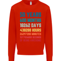 50th Birthday 50 Year Old Mens Sweatshirt Jumper Bright Red