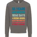 50th Birthday 50 Year Old Mens Sweatshirt Jumper Charcoal