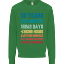 50th Birthday 50 Year Old Mens Sweatshirt Jumper Irish Green