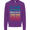 50th Birthday 50 Year Old Mens Sweatshirt Jumper Purple