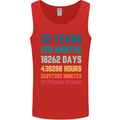 50th Birthday 50 Year Old Mens Vest Tank Top Red