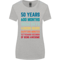 50th Birthday 50 Year Old Womens Wider Cut T-Shirt Sports Grey