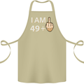 50th Birthday Funny Offensive 50 Year Old Cotton Apron 100% Organic Khaki