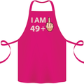 50th Birthday Funny Offensive 50 Year Old Cotton Apron 100% Organic Pink