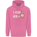 50th Birthday Funny Offensive 50 Year Old Mens 80% Cotton Hoodie Azelea