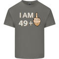 50th Birthday Funny Offensive 50 Year Old Mens Cotton T-Shirt Tee Top Charcoal