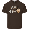 50th Birthday Funny Offensive 50 Year Old Mens Cotton T-Shirt Tee Top Dark Chocolate