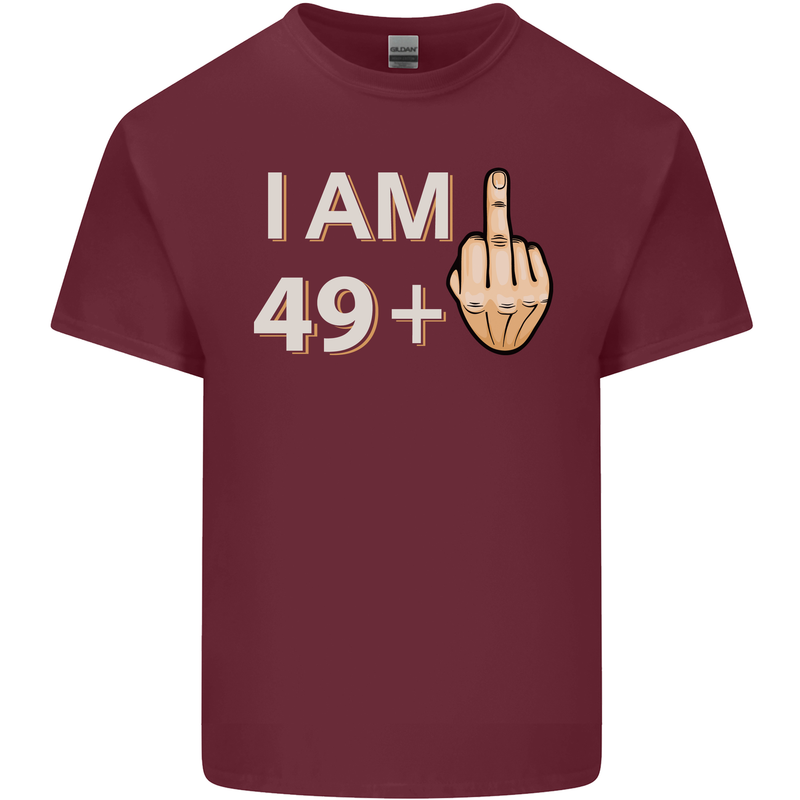 50th Birthday Funny Offensive 50 Year Old Mens Cotton T-Shirt Tee Top Maroon
