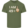 50th Birthday Funny Offensive 50 Year Old Mens Cotton T-Shirt Tee Top Military Green