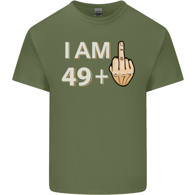 50th Birthday Funny Offensive 50 Year Old Mens Cotton T-Shirt Tee Top Military Green