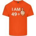 50th Birthday Funny Offensive 50 Year Old Mens Cotton T-Shirt Tee Top Orange