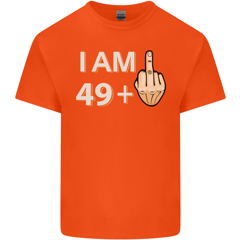 50th Birthday Funny Offensive 50 Year Old Mens Cotton T-Shirt Tee Top Orange