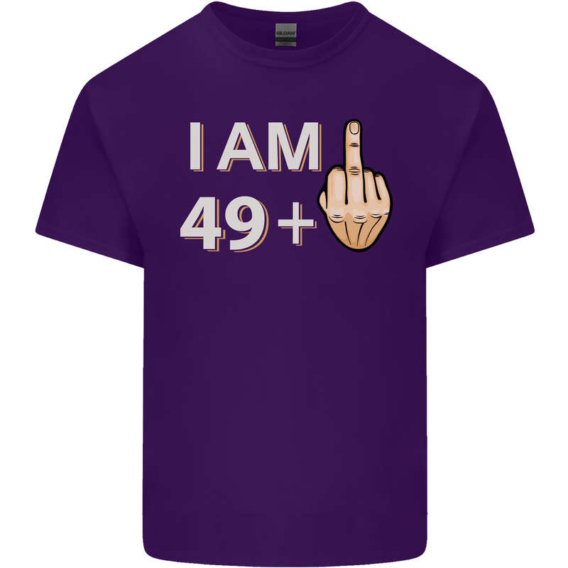 50th Birthday Funny Offensive 50 Year Old Mens Cotton T-Shirt Tee Top Purple