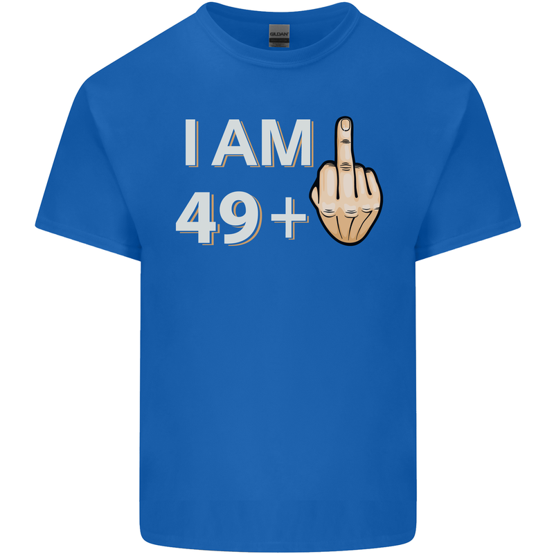 50th Birthday Funny Offensive 50 Year Old Mens Cotton T-Shirt Tee Top Royal Blue