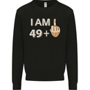 50th Birthday Funny Offensive 50 Year Old Mens Sweatshirt Jumper Black