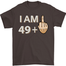 50th Birthday Funny Offensive 50 Year Old Mens T-Shirt 100% Cotton Dark Chocolate