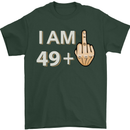 50th Birthday Funny Offensive 50 Year Old Mens T-Shirt 100% Cotton Forest Green