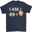 50th Birthday Funny Offensive 50 Year Old Mens T-Shirt 100% Cotton Navy Blue