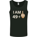 50th Birthday Funny Offensive 50 Year Old Mens Vest Tank Top Black