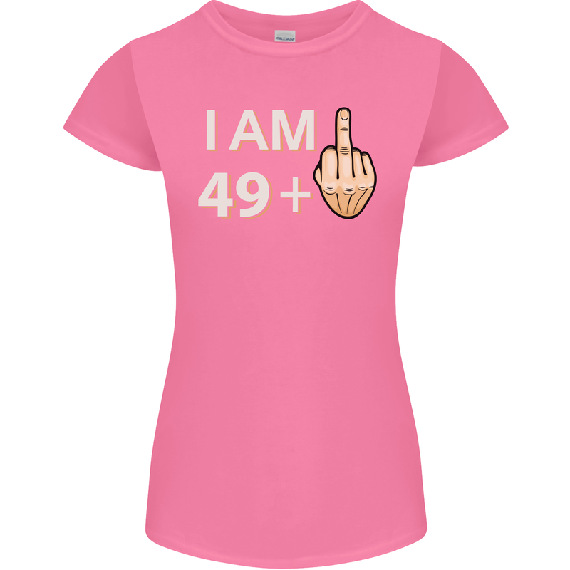 50th Birthday Funny Offensive 50 Year Old Womens Petite Cut T-Shirt Azalea