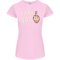 50th Birthday Funny Offensive 50 Year Old Womens Petite Cut T-Shirt Light Pink