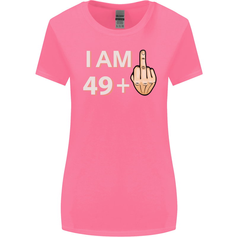 50th Birthday Funny Offensive 50 Year Old Womens Wider Cut T-Shirt Azalea