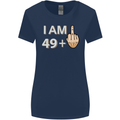 50th Birthday Funny Offensive 50 Year Old Womens Wider Cut T-Shirt Navy Blue