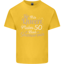 50th Birthday Queen Fifty Years Old 50 Mens Cotton T-Shirt Tee Top Yellow