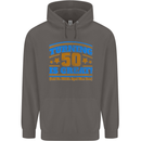 50th Birthday Turning 50 Is Great Year Old Mens 80% Cotton Hoodie Charcoal