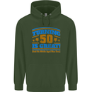 50th Birthday Turning 50 Is Great Year Old Mens 80% Cotton Hoodie Forest Green