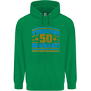 50th Birthday Turning 50 Is Great Year Old Mens 80% Cotton Hoodie Irish Green